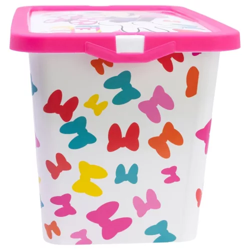 Plastový úložný box Disney Minnie Edgy Bows 7 l