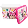 Plastový úložný box Disney Minnie Edgy Bows 7 l