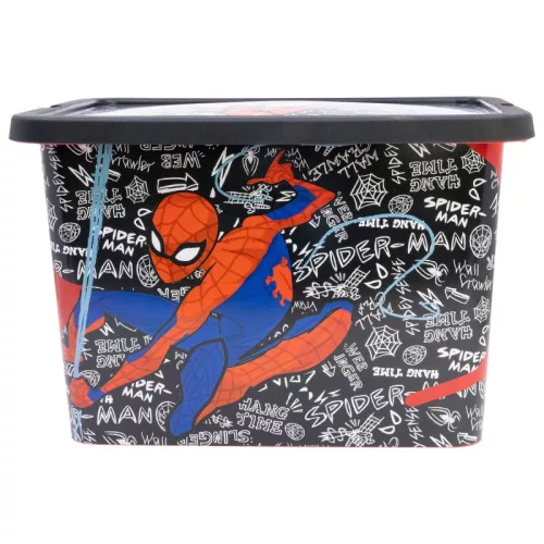 Plastový úložný box Spiderman Urban Web 7 l