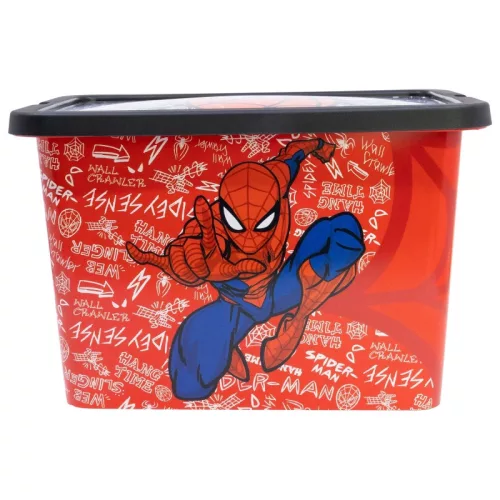 Plastový úložný box Spiderman Urban Web 7 l