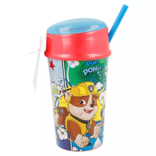 Mancs Őrjárat Comic üdítő- és snack tartó pohár 400 ml
