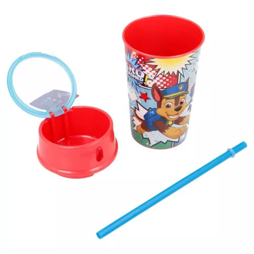 Šalica za bezalkoholno piće i grickalice Paw Patrol Comic 400 ml