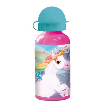 Unikornis Rainbow alumínium kulacs 400 ml