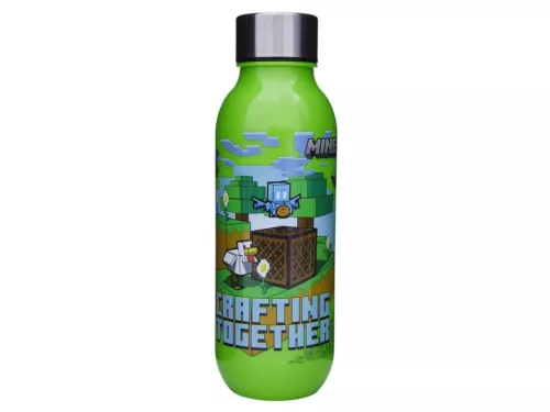 Plastová fľaša na kreatívne účely Minecraft so skrutkovacím uzáverom 640 ml