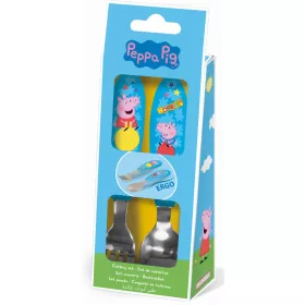 Peppa Pig Hurra-Metall-Ergonomie-Besteckset – 2-teilig
