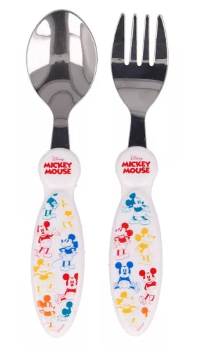Disney Mickey Fun-Tastic fém evőeszköz készlet - 2 darabos
