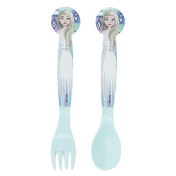   Disney Jégvarázs Ice Magic műanyag evőeszköz készlet - 2 darabos