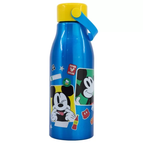Disney Mickey Fun-Tastic Flexi hliníková fľaša so skrutkovacím uzáverom a vešiakom 760 ml