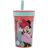 Disney Minnie Being More szilikon szívószálas pohár 420 ml