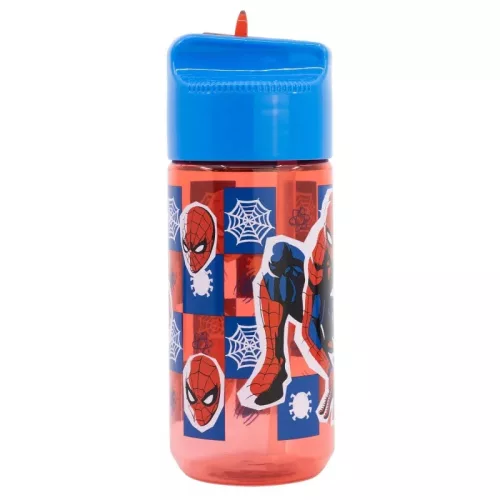 Pókember Midnight Flyer Hydro műanyag szívószálas kulacs 430 ml
