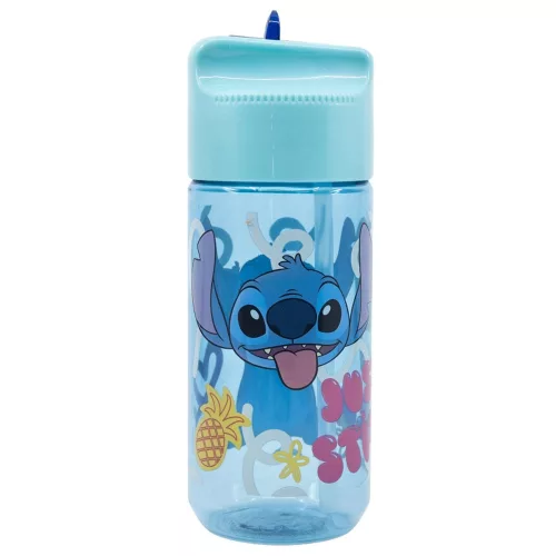 Disney Lilo a Stitch Palms Hydro plastová fľaša so slamkou 430 ml