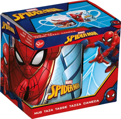 Porcelánový hrnček Spider-Man Streets 235 ml (8 oz) v darčekovej krabičke