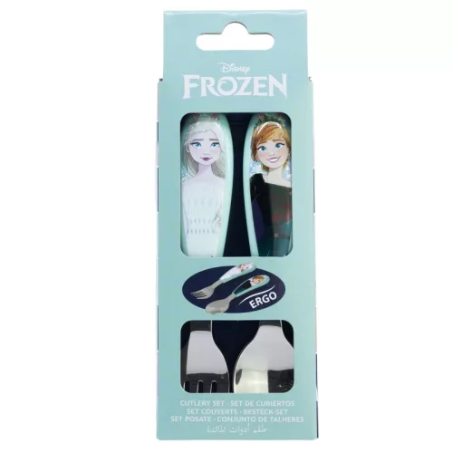 Disney Jégvarázs Snowy Tale fém ergo evőeszköz készlet - 2 darabos