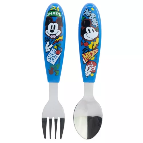 Disney Mickey True Champions fém ergo evőeszköz készlet - 2 darabos