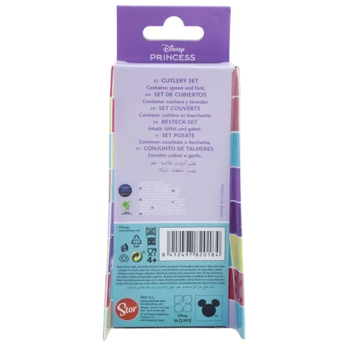 Disney Prinzessinnen Mutiges Herz Metall-Ergonomie-Besteckset - 2-teilig