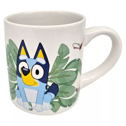 Porzellantasse „Bluey Leaves“, 235 ml (8 oz), in Geschenkverpackung
