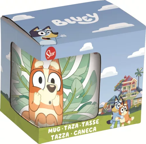Porzellantasse „Bluey Leaves“, 235 ml (8 oz), in Geschenkverpackung