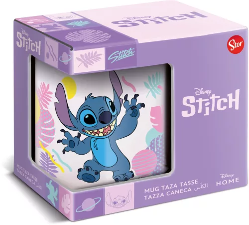 Disney Lilo & Stitch, der Sternenhund, hawaiianischer Porzellanbecher, 325 ml (11 oz), in Geschenkbox