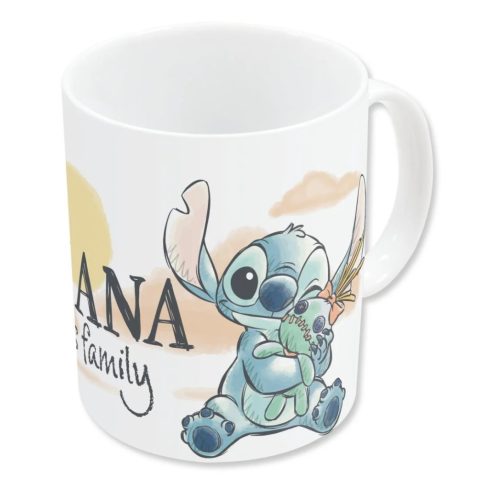 Disney Lilo és Stitch, A csillagkutya Family porcelán bögre 325 ml (11 oz) Díszdobozban