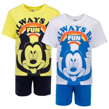 Disney Mickey Be Fun gyerek rövid pizsama 3-8 év
