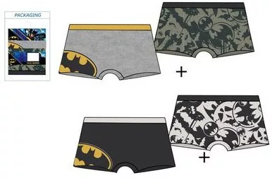 Dječje bokserice Batman Caped Crusader, 2 komada/pakiranje, 2 - 8 godina / 92 - 128 cm