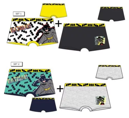 Detské boxerky Batman Robin 2 kusy/balenie 3 - 8 rokov / 98 - 128 cm