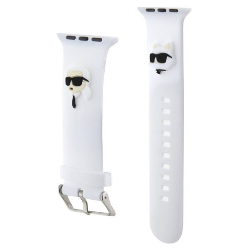 Karl Lagerfeld Karl and Choupette Head NFT Apple Watch 38/40/41mm szíj, fehér