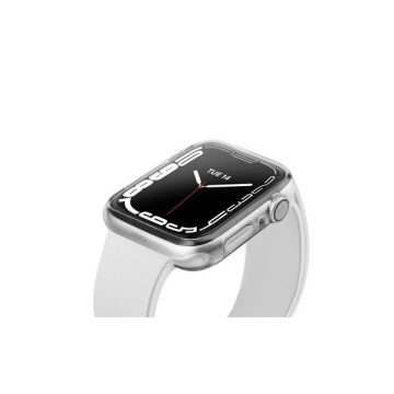   Uniq Glase Dual Pack Apple Watch S8/S7 41mm szilikon tok, átlátszó/fekete