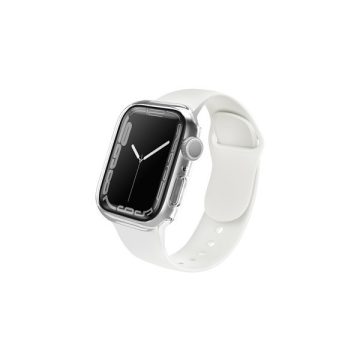   Uniq Legion Apple Watch S8/S7 41mm tok, tempered kijelző fóliával, átlátszó