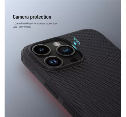 Nillkin Super Frosted Pro Apple iPhone 15 Pro Max Hülle, schwarz