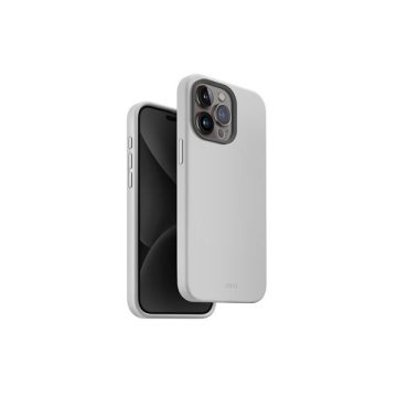   Uniq Lino Hue Apple iPhone 15 Pro Max Magsafe Szilikon tok, szürke