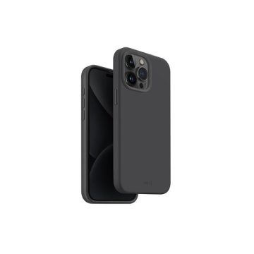   Uniq Lino Hue Apple iPhone 15 Pro Max Magsafe Szilikon tok, sötét szürke