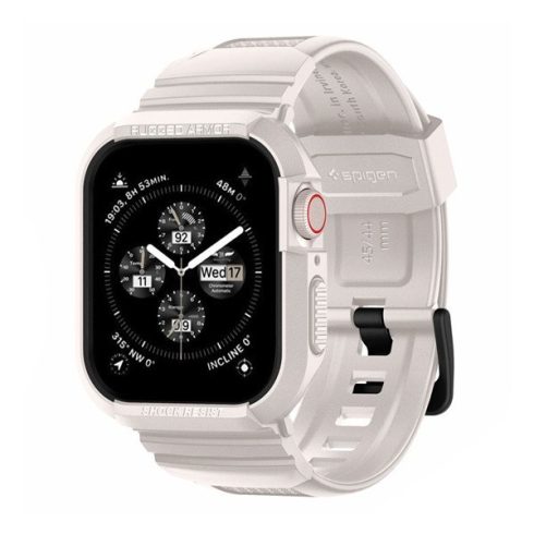 Spigen Rugged Armor Pro Apple Watch 9 / 8 / 7 45mm / SE (2nd / 1st Gen) / 6 / 5 / 4 44mm tok, bézs