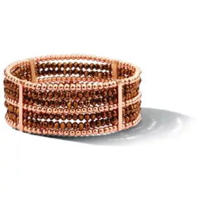 Victoria Brown Armband aus Roségold mit Steinen