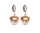 Victoria Rose gold színű színes köves fülbevaló