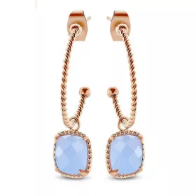 Victoria Rose gold színű kék köves fülbevaló