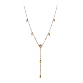 Victoria Rose gold színű színes köves nyaklánc