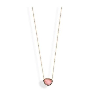 Victoria Rose gold színű rózsaszín köves nyaklánc