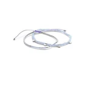 Victoria Silberfarbenes Perlenarmband