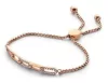 Victoria Rose gold színű fehér köves karkötő