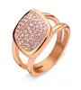 Victoria Rose gold színű rózsaszín köves gyűrű