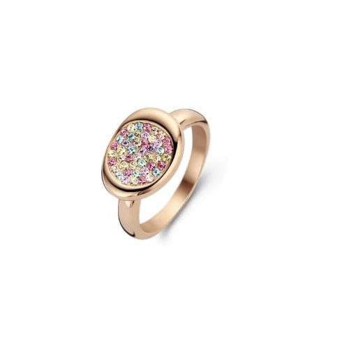 Victoria Rose gold színű színes köves gyűrű