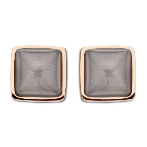Victoria Rose gold színű barna köves fülbevaló
