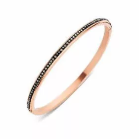 Victoria Rose gold színű fekete köves karkötő
