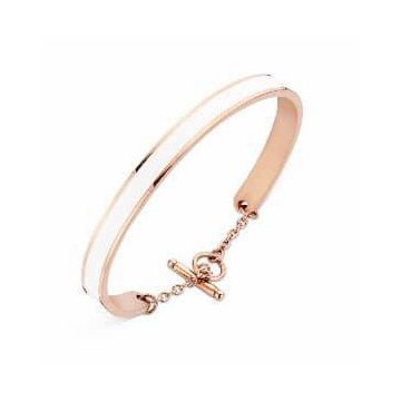 Victoria Rose gold színű fehér mintás karkötő