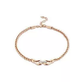 Victoria Rose gold színű fehér köves nyaklánc