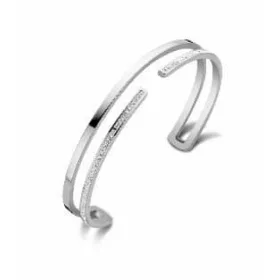 Victoria Armband aus silberfarbenem weißen Stein