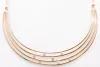 Victoria Rose gold színű fehér köves nyaklánc