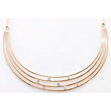 Victoria Rose gold színű fehér köves nyaklánc
