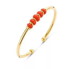 Victoria Goldfarbenes rotes Perlenarmband